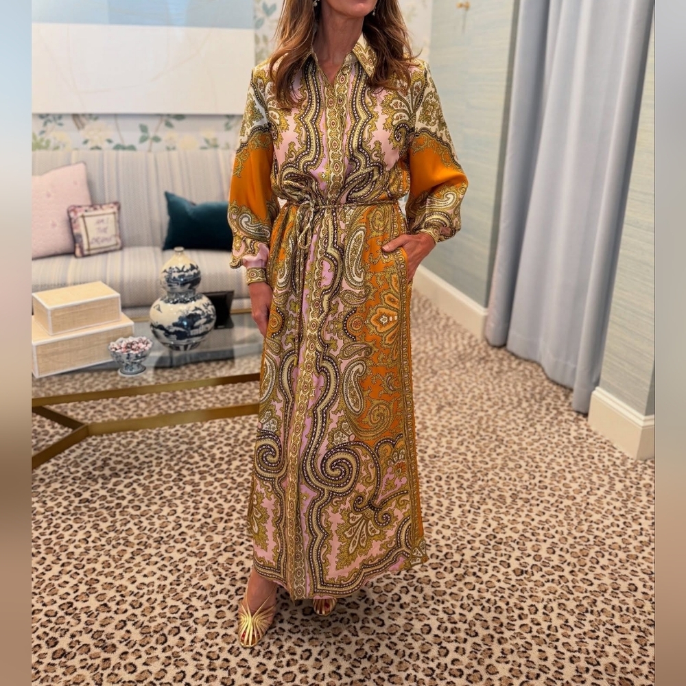 Alemais Clemenza Silk Shirtdress - Mult - Picture 7 of 16